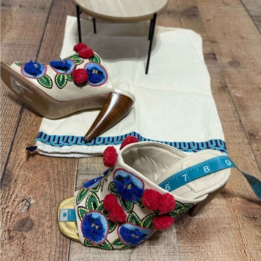 Tory Burch Ellis Embroidered Mules